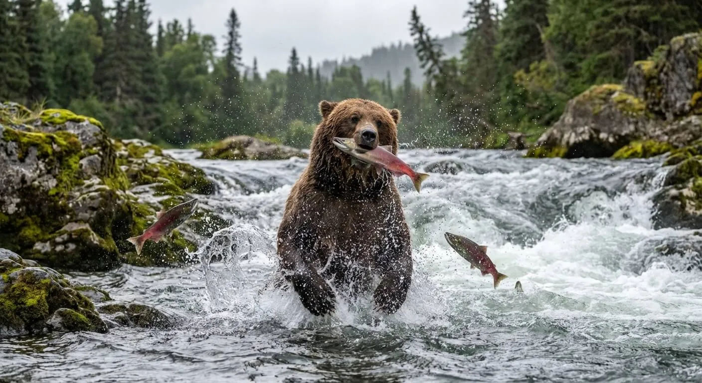 Polar bear on sea ice