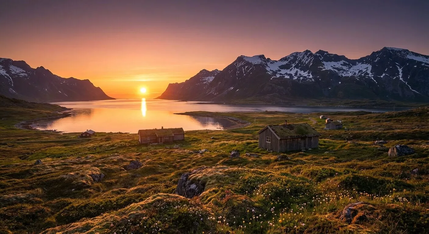 Polar bear on sea ice