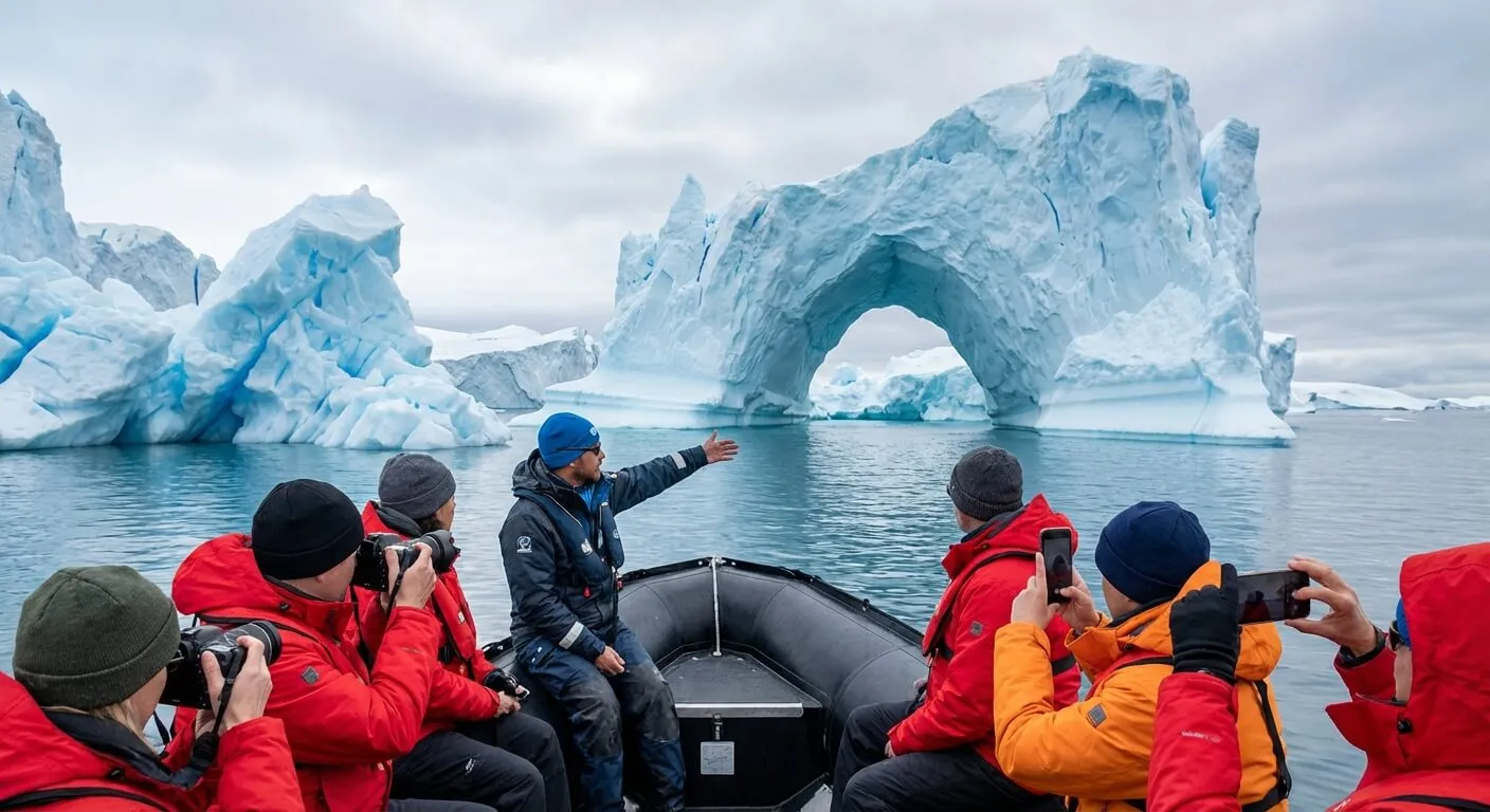 Zodiac landings in polar waters