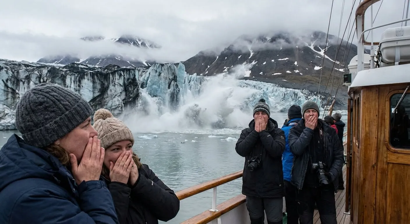 Polar bear sighting from the ship