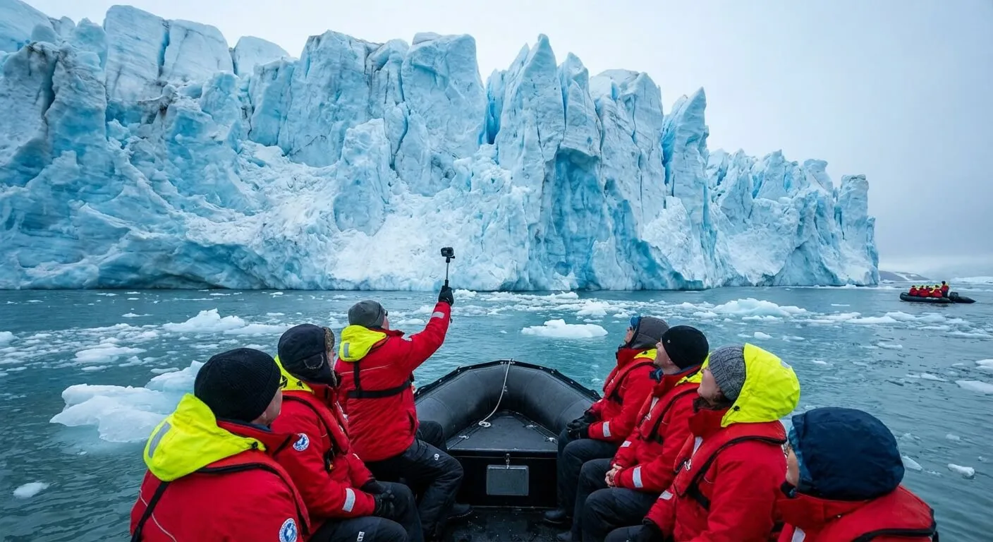 Glacier view from zodiac
