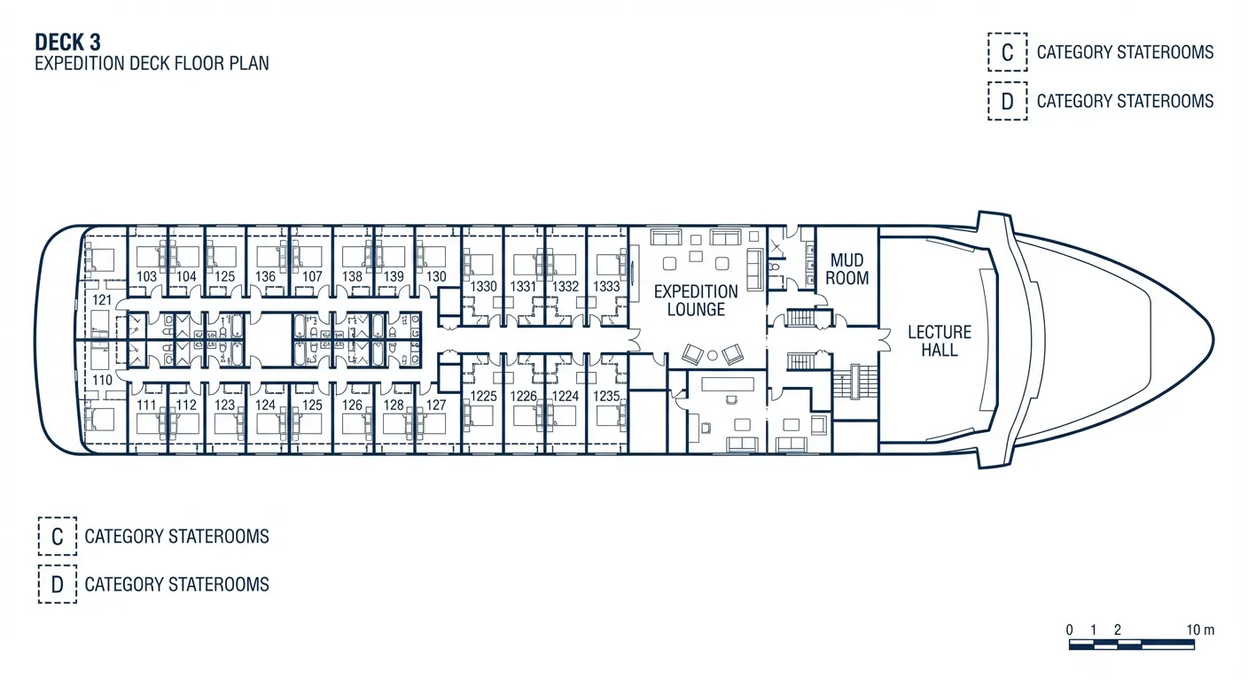 Deck 3 - Expedition Deck Plan