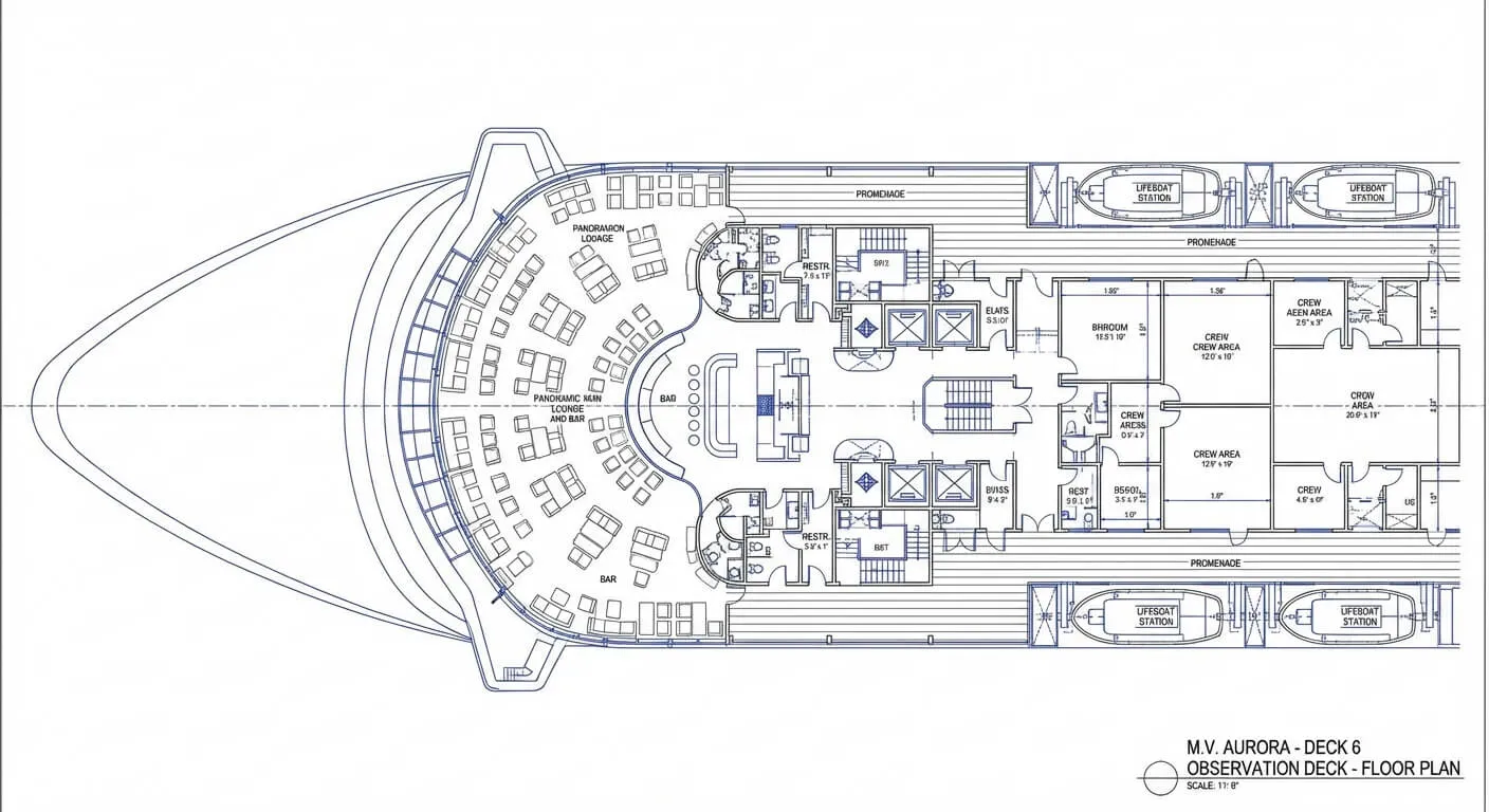 Deck 6 - Observation Deck Plan